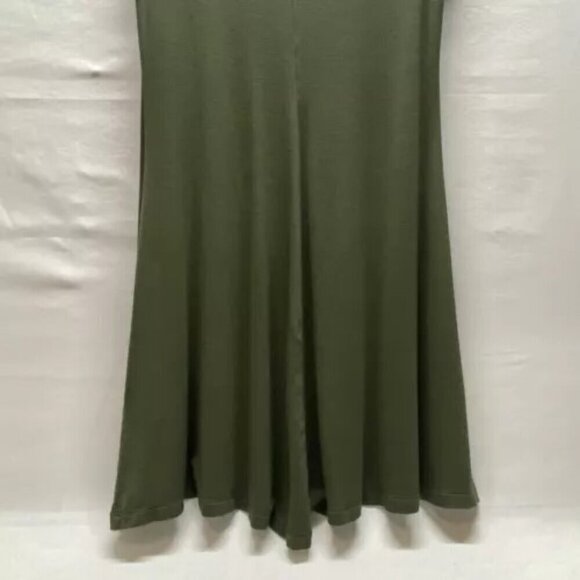 Express Dress Ladies XS Olive Green Lace Front Short Sleeve Knit Pullover EUC - Picture 7 of 12